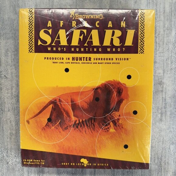 Browning African Safari Who's Hunting Who? 1998 PC Windows 95/98 CD Rom Game - Picture 1 of 10